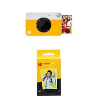 KODAK PRINTOMATIC Digital Instant Print Camera (Yellow) 2ʺx3ʺ Premium Zink Photo Paper (50 Sheets)