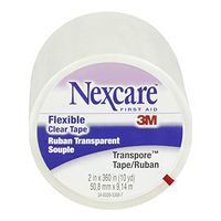 3M Nexcare Transpore Clear First Aid Tape, Transpore Clr 1-Aid indv 2X10Y, (1 BOX, 6 EACH)