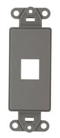 Leviton 41638-GY Decora Insert Kit, 6P6C, Gray
