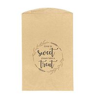 100 Kraft Paper Treat Bags, 2in Expandable Sides, Wedding Cookie Bags, Wedding Favor Bags, Cookies Treat Bag, Candy Bags, Goodie Bags, Party Favor Bags, Grease Proof Food Safe, Recyclable