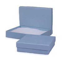 Periwinkle Embossed Jewelry Boxes for Bracelets 3-1/2" X 3 1/2" | Quantity: 100