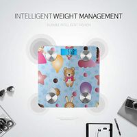 Bluetooth Weight Scales Cartoon Cute Romantic Child Balloon Bluetooth Weight Scale Body Fat Composition Monitor Analyzer with Smartphone App for Body Management-396 Lbs