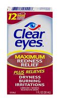 Clear Eyes | Maximum Redness Relief Eye Drops | 1 FL OZ | Pack of 3