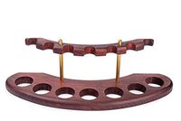 Dr. Watson - Wooden Tobacco Pipe Stand - Arch VII - for 7 Tobacco Smoking Pipes, Handmade from Solid Wood