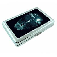Alien Abduction Em1 Hip Silver Cigarette Case Id Holder Metal Wallet 4" X 2.75" RFID Protection
