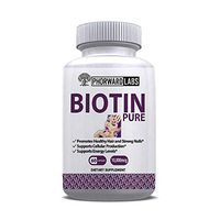 Phorward Labs Biotin Pure, 10,000mcg, Vitamin B7, Hair, Skin and Nail Coenzyme Health Supplement