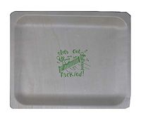 Perfectware 10''Wood Pickleball Plates Green Print- 25 ct.