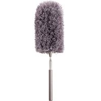 LCYCN Microfiber Duster Dusting Brush with Extendable Pole Washable Duster Head Feather Duster for Home Office Car -2 Pcs,Gray
