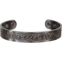 Celtic Spirals Antique Silver Color Copper Magnetic Bracelet