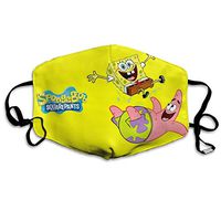 SSUJ7 Spongebob Squarepants Men Women Adjustable Earloop Mouth Guard Anti-Dust Washable Reusable Mouth Guard for Kids Teens Adults Anti Pollution,Anti-smog