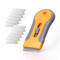 Ehdis Car Sticker Remover Razor Blade Spatula Scraper Window Tint Tools Utility Knife for Window Glass Film Glue Removing + 10pcs Replaceable Razor Blades