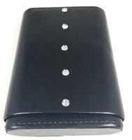 Aficionada Style 5 Cigar Leather Humidor - Crystal