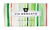 Via Mercato Decorative Oversized Matches Box Set (50 Matches Per Box) - Green & Red