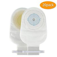 Eyourlife 20 Pack Ostomy Colostomy Bags, Premium Medicals Drainable Pouch Colostomy Bag One Piece System, Cut to Fit 20-65MM