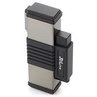 JetLine New York Triple Torch Cigar Lighter Black/Gunmetal Gift Box Warranty by JetLine