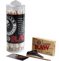 Raw 1 1/4 Organic Cones 75 Count Plus Raw Cone Loader