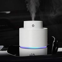 AoMck Car Humidifier Diffuser Mini USB Cool Mist Air Humidifier Portable Travelling Size for Office Bedroom Bathroom (Creamy-White)