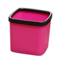 Creative Fashionable Mini Desktop Trash/Wastebasket, Rose Red Square