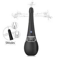 Automatic Electric Enema Bulb with 5 Frequency Modes, Medical Silicone Douche Bulb Rechargeable Enema Kit for Men Women