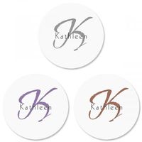 Personalized Inspirational Envelope Seals - Set of 144 (1 Design) Sticker Seals on 8-1/2" x 11" Sheet, Add Initial, Choose Color