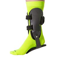 BraceAbility Rigid Hinged Ankle Stabilizer | Active PTTD Brace Shoe Splint for Sprained, Twisted or Rolled Ankle Protection in Running, Basketball, Football, Soccer (S - Right Foot)