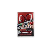 Active Groove Sport Fit Earphone (Black & White)