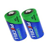 3V 1500mAh CR123A Lithium Photo Batteries for Streamlight Flashlights (2PC)