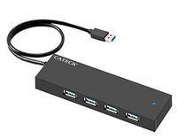 USB 3.0 HUB, Cateck Ultra Slim 4-Port USB 3.0 Data Hub with a Built-in 1.3ft / 40cm USB 3.0 Cable
