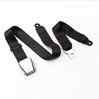 LRWSB Aircraft Aluminum Aircraft Seatbelt Playground Equipment Safety Car Seat Safety Rope Two-Point Protective Belt