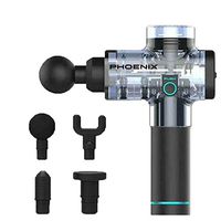 Samoii Portable Massage Gun, Phoenix A2 Massage Tool Percussion Massager Muscle Vibrating Relaxing Machine