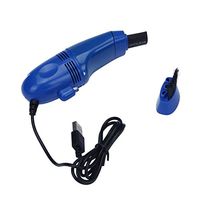 Kanzd Mini Computer Vacuum USB Keyboard Cleaner PC Laptop Brush Dust Cleaning Kit (Blue)