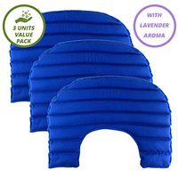 My Heating Pad Set of 3 Lavender Neck and Shoulders Heating Pads | Large Microwavable Heating Pad with Natural Filling Ingredients | Neck Warmer Heat Pad for Pain Relief (Blue Lavender Value Pack))
