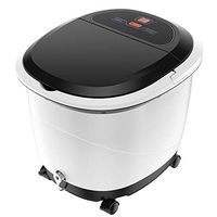 RANRANJJ Foot Spa Massage with Motorized Tai Ji Massage Pedicure Spa Motorized Shiatsu Roller Massaging Acupuncture Point Portable Digital Foot Spa Massager