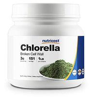 Nutricost Pure Chlorella Powder 16oz (1LB) - 3000mg Per Serving -High Quality