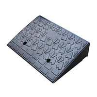 KoTag Durable Rubber Road Along The Slope Lengthened Thick 14CM Slope Pad Car Step Buffer Climbing Pad Speed Belt Scooter Threshold Steps Ramp (Color : Black, Size : 60x40x14cm)