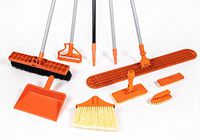 Ultimate Cleaning Kit with 18" Push Broom- 100% Made in USA
