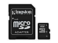 Kingston 8GB Class 4 MicroSDHC Card Flash Memory with SD Adapter SDC4/8GB