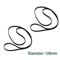Poweka Turntable Belt Replacement Part for Retro Vinyl Record Player -Fit for All Kinds of Belt-Driven Turntables (Diameter 128mm ) Pack of 2