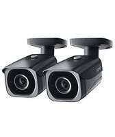 2-Pack of Lorex 8MP 4K IP Bullet Security Camera LNB8921BW, 200ft IR Night Vision
