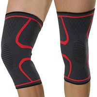 KIWI RATA Athletics Knee Brace Compression Sleeve (1 Pair) Effective Support for Running, Jogging, Volleyball, Sports, Gym, Joint Pain Relief, Men Women