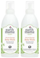 Sweet Orange Baby Wash by Earth Mama | Pure Castile Foaming Soap for Sensitive Skin, Made with Organic Shea Butter and Calendula, 34-Fluid Ounce (2-Pack)