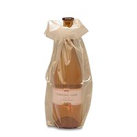White Organza Wine Bags | Quantity: 10 | Width: 6 1/2"
