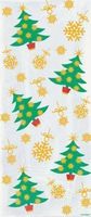 20 Golden Christmas Cellophane Sweet Display Bags