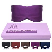 Samadhaan Eye Mask for Sleeping - Eye Cover Upgraded Velcro Design Total Blackout Sleep Mask 100% Silk, Soft and Night Eye Mask for Men Women, Blindfold| Eye Cover for Travel, Sleeping & Yoga