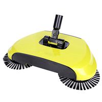 Miseku Sweeper Broom,Spinning Cordless Push-Power Broom 360 Degree Rotating Cleaning Sweeper Tool Adjustable Handle Floor Cleaning Sweeper Tool