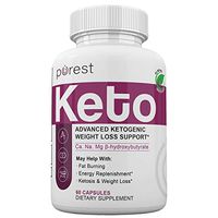 Purest Keto - Burn Fat Fast for Energy Hack - Beta BHB - Gluten Free - 30 Day Supply - 60 Capsules
