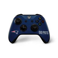 Skinit Decal Gaming Skin for Xbox One X Controller - Officially Licensed NFL New England Patriots Team Motto Design