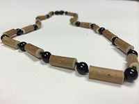Hazelwood Necklace 19 inch Black Onyx for adult for Gut issues; Eczema, Acid Reflux, heartburn, and ulcers. 100% Satisfaction Guaranteed. 50 cm 19 inches, Black Onxy is also for anxiety, Stress, and Adult ADHD