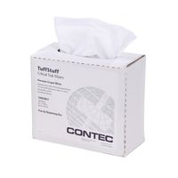 Contec TSWC0917 TuffStuff White Cellulose/Polyester Critical Task Nonwoven Wipe In Pop-Up Dispenser Box, 9" Length x 16.5" Width (Pack of 100)