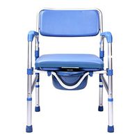 Folding Commodes Bariatric Shower Chair, Elderly Potty Toilet Seat, Detachable Pieces for Storage, Elderly, Surgery Recovery, Disabled